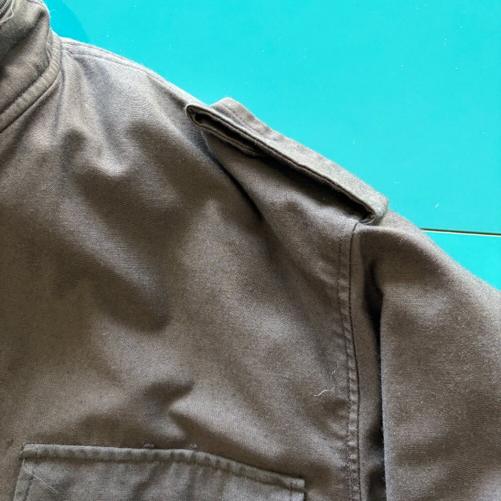 Vintage Men's U.S. Army M-65 Field Jacket – Large Long Black - Picture 5 of 16